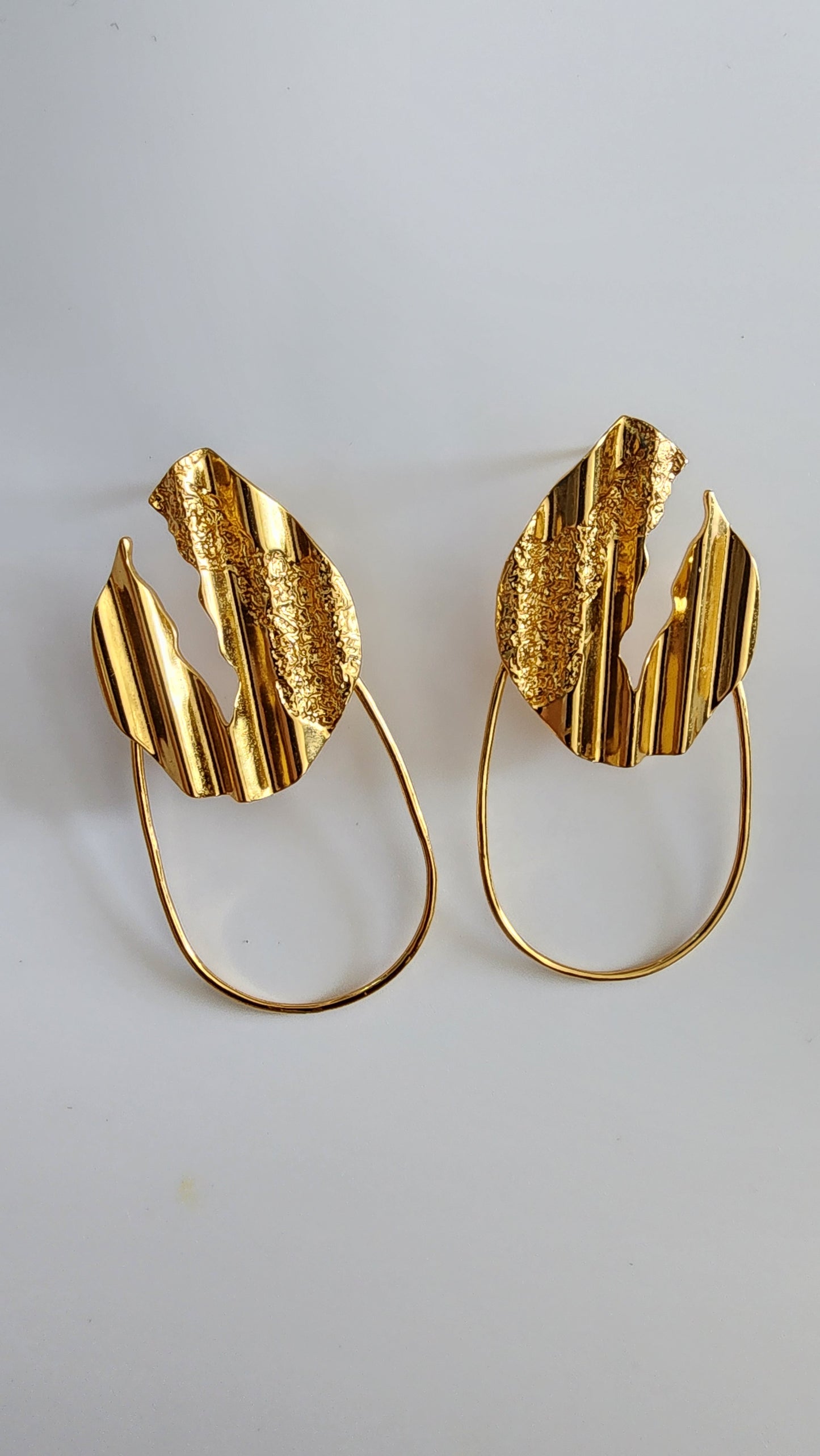 Gold hoop earrings